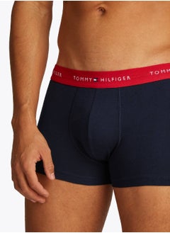 TOMMY HILFIGER Men's 3 Pack Trunks - Cotton, Multicolour  - Image 5