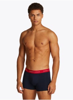 TOMMY HILFIGER Men's 3 Pack Trunks - Cotton, Multicolour  - Image 2