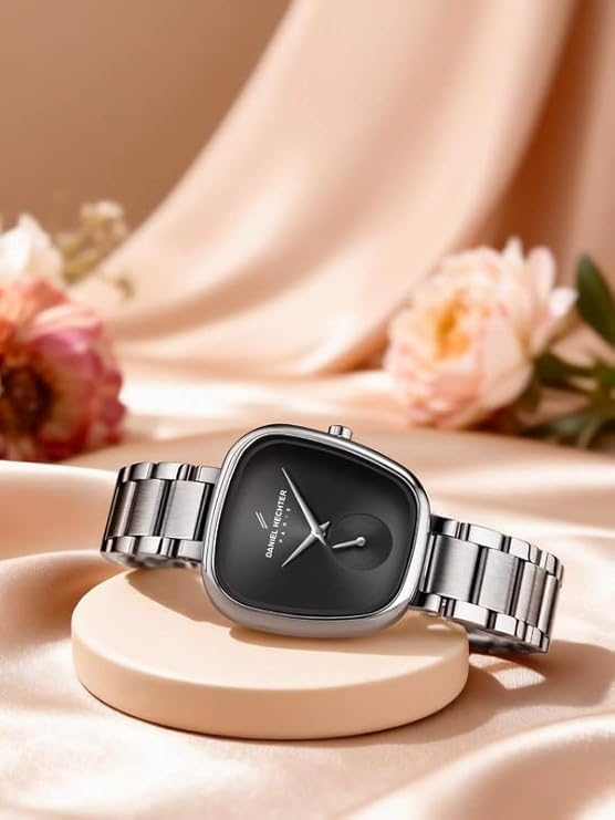 Daniel Hechter Madeleine Collection Luxury Watch for Women - Oval Shaped Gloss dial with sub Second and Stainless Steel Strap - Image 4