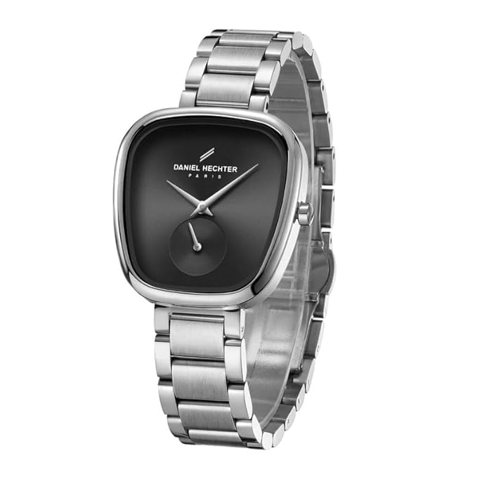 Daniel Hechter Madeleine Collection Luxury Watch for Women - Oval Shaped Gloss dial with sub Second and Stainless Steel Strap - Image 1