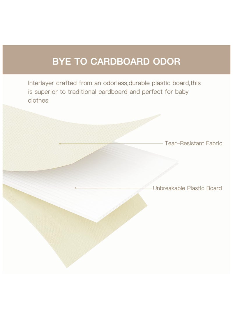 زيريفام منظم أدراج للملابس، عبوة من 10 صناديق لتنظيم الأدراج، منظمات خزانة قماشية قابلة للطي، مقسمات أدراج لغرفة الأطفال، غرفة النوم، ملابس الأطفال، الملابس الداخلية، الجوارب - Image 5