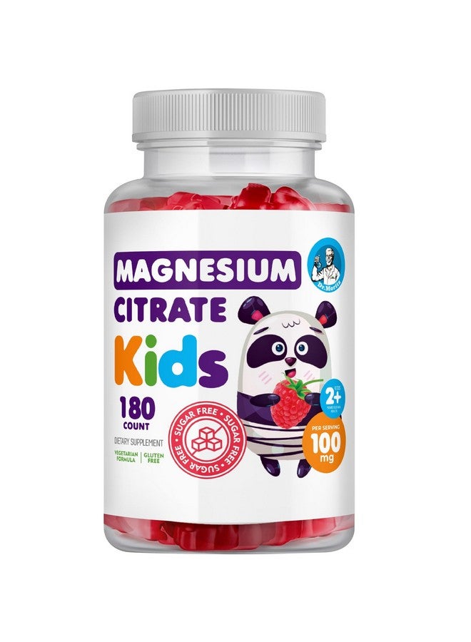 دكتور موريتز حلوى دكتور موريتز الخالية من السكر والمغنيسيوم المهدئة للأطفال والكبار - خالية من الكائنات المعدلة وراثيًا، غنية بسترات المغنيسيوم - بنكهة التوت - عبوة واحدة (180 قطعة) - Image 1