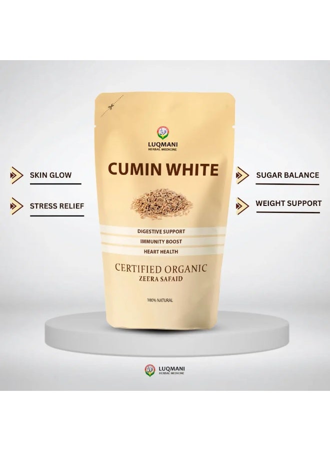 Luqmani Herbs Cumin White Zeera Safaid 100 gm - Image 3