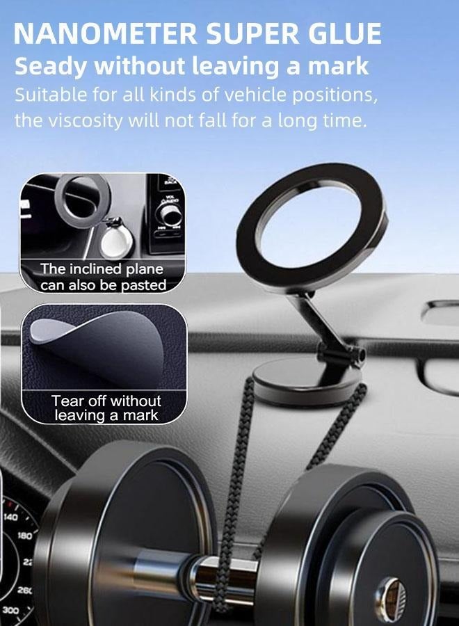 Lesha Magnetic Car Phone Holder, 1080° Rotation All-Metal Phone Holder for Car, Phone Holder for Dashboard, Fit for iPhone 15 14 13 12 Pro Max Plus Mini Series  - Image 3