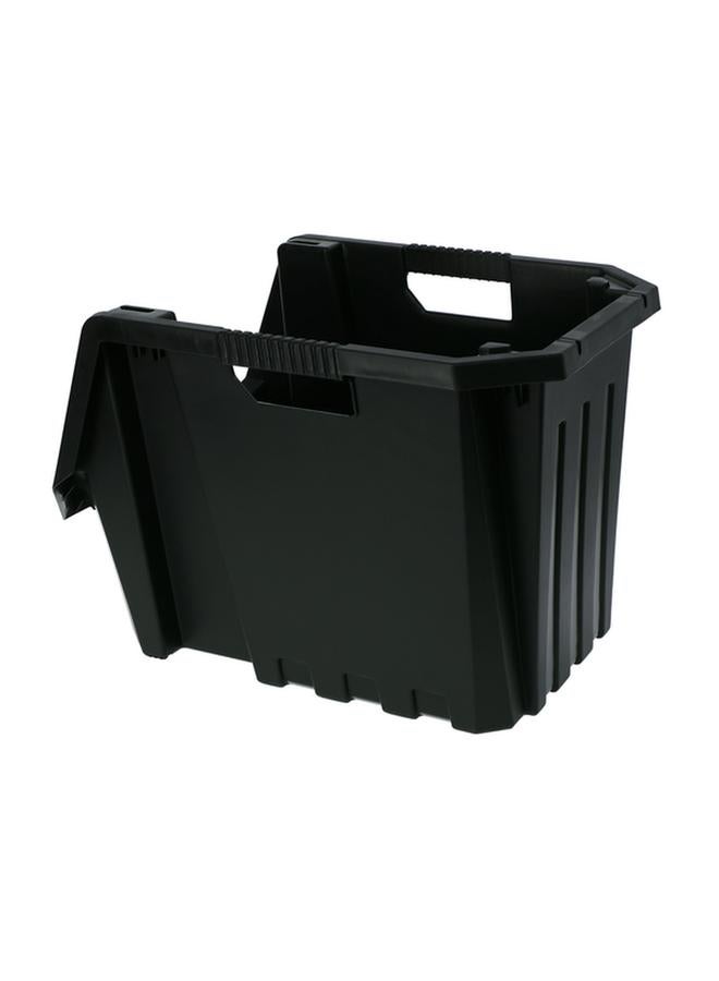 Tactix Heavy Duty Multi Purpose Stackable Storage Bin Black  - Image 4