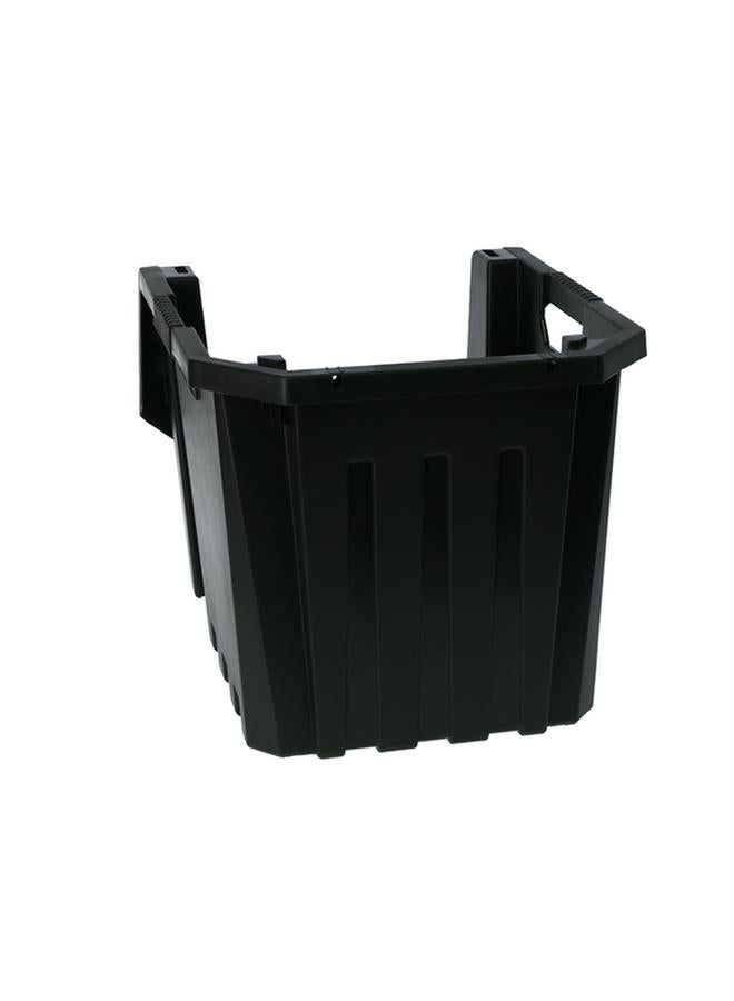 Tactix Heavy Duty Multi Purpose Stackable Storage Bin Black  - Image 5