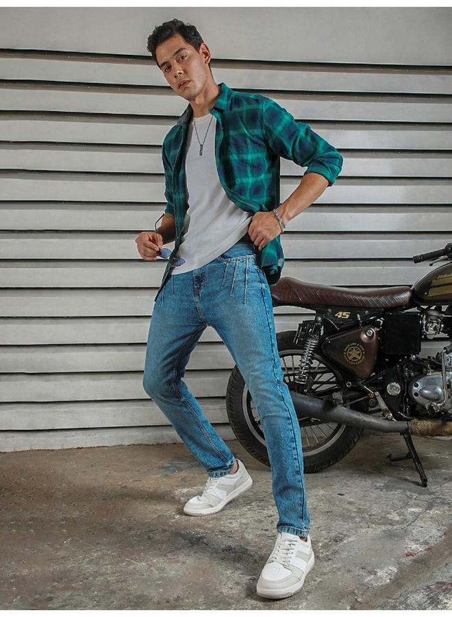 هاي ستار جينز بقصة منتظمة وخصر متوسط من ستايلي - Image 1