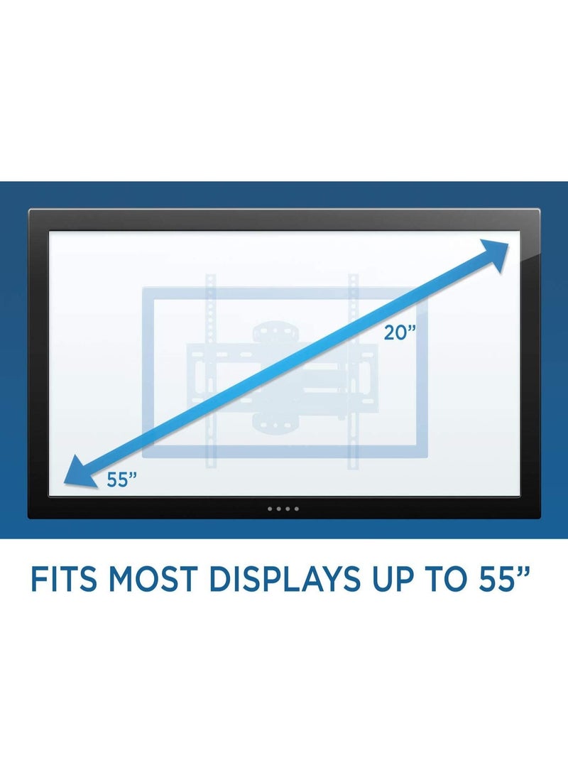 حامل تلفاز حائط متحرك بالكامل، متوافق مع VESA 400 x 400، ذراع ممتد متحرك، دوار، مائل يناسب تلفزيونات 32، 37، 40، 42، 47، 50 بوصة - Image 5