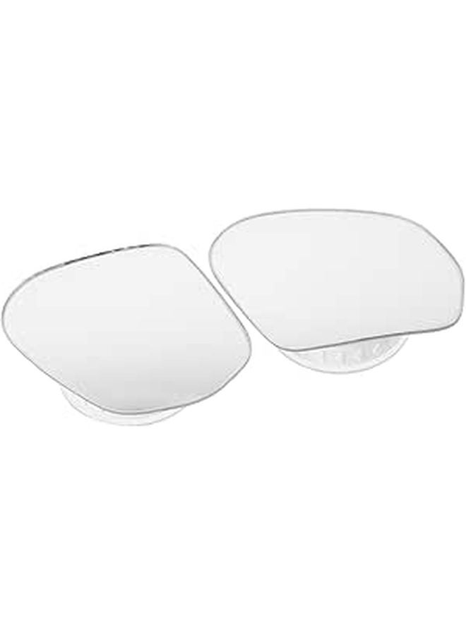 2pcs White Car Blind Spot Auxiliary Mirrors Replacement for Compact Cars and Trucks - Image 1