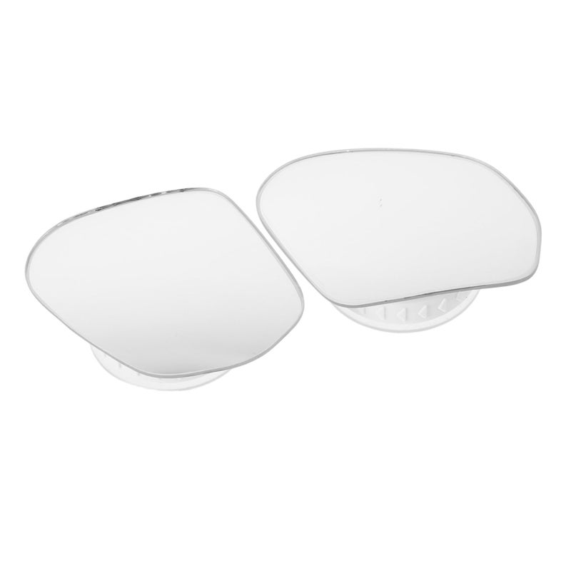 2pcs White Car Blind Spot Auxiliary Mirrors Replacement for Compact Cars and Trucks - Image 2
