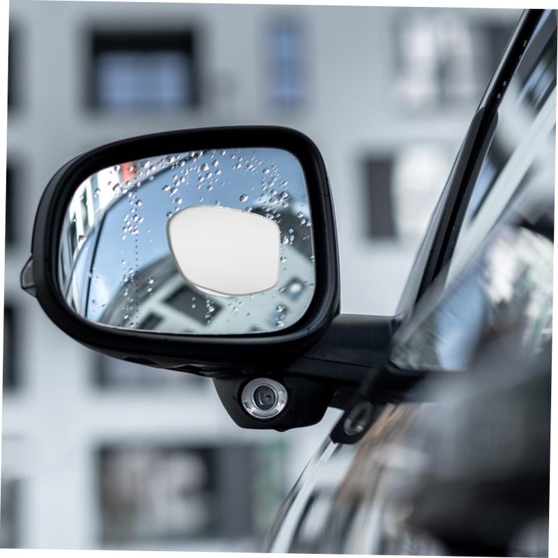 2pcs White Car Blind Spot Auxiliary Mirrors Replacement for Compact Cars and Trucks - Image 4
