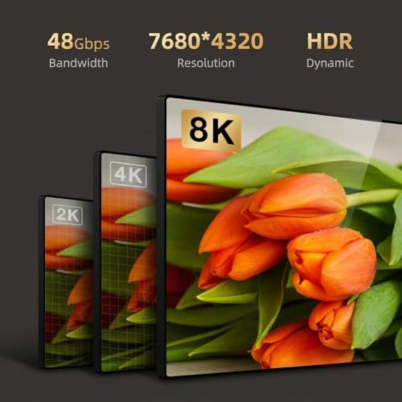 AOC كابل HDMI 2.1 بصري نشط 8K 60 هرتز 48 جيجابت في الثانية HDR 10M - Image 5