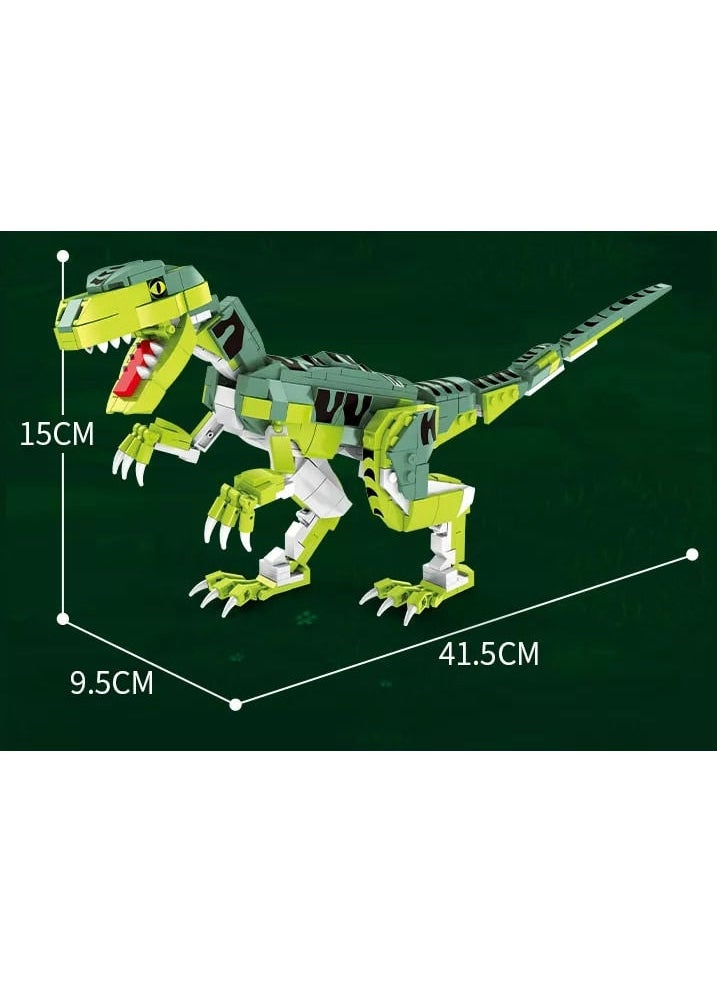 Dinosaur Velociraptor Building Set C0446, 535 Blocks Toy For 6+ Years Old Fans Of Jurassic Theme & Prehistoric World, For Boys & Girls To Enjoy & Learn