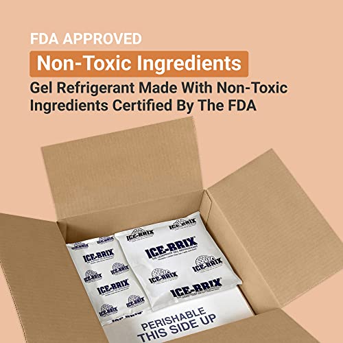 Aviditi ICE-BRIX Ice Packs for Shipping 5 X 2 3/4" (96 pack bulk) Food-Safe Reusable Refrigerant Gel Ice Packs for Lunch Boxes, Coolers & Mailing Perishables; Instant Cold Packs for Shipping - Image 4