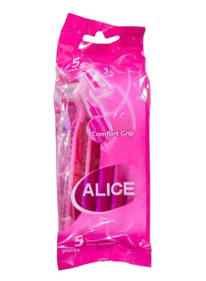 أليس ماكينة حلاقة أليس كومفورت جريب 3 شفرات، 5 قطع - Image 2