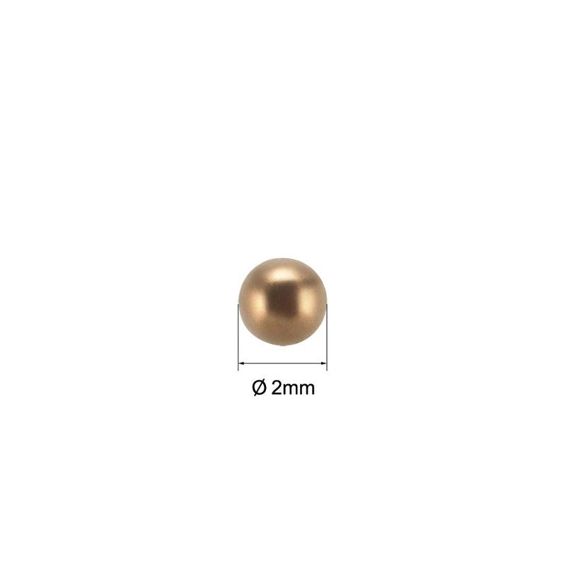 uxcell 2mm Precision Solid Brass Bearing Balls 100pcs - Image 2