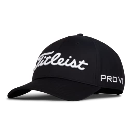 Titleist Tour Performance Golf Hat, Black/White - Image 3