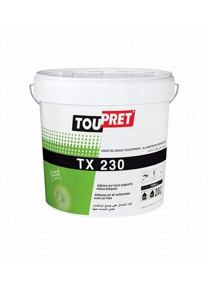 Toupret TX 230 Finishing filler Adhesive even on Ceramic 25 KG Paste - Image 1