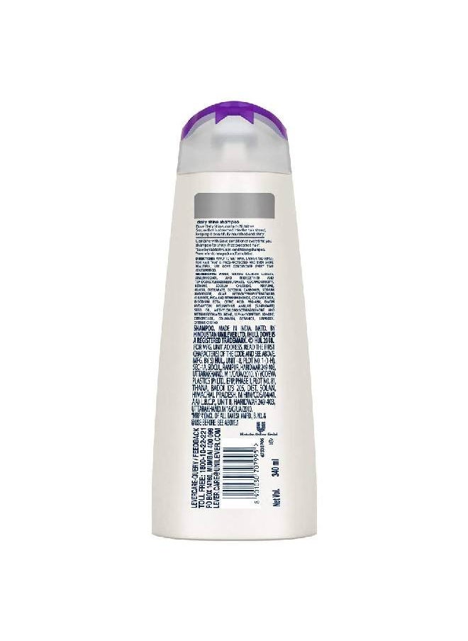 Dove - Daily Shine Shampoo 340 Ml For Dry And Damaged Hair Strengthening Shampoo Gives Smooth And Strong Hair Mild Daily Shampoo For Men & Women - Image 1