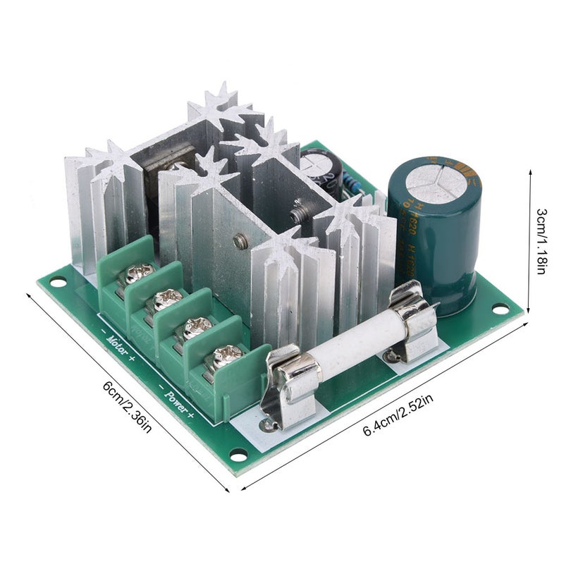 Motor Speed Controller DC6~90V 0.01~1000W PWM Speed Regulation Switch with Fuse - Image 4