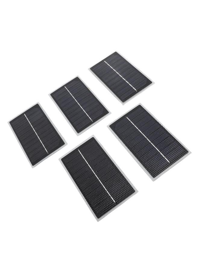 Thoraya 5pcs Small Solar Panels Professional Monocrystalline Silicon DIY Solar Panels Kits for School Science Projects LED Lights Solar Lights 4W  - Image 4