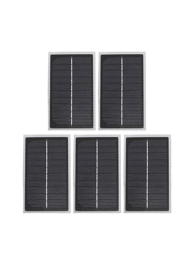 Thoraya 5pcs Small Solar Panels Professional Monocrystalline Silicon DIY Solar Panels Kits for School Science Projects LED Lights Solar Lights 4W  - Image 1