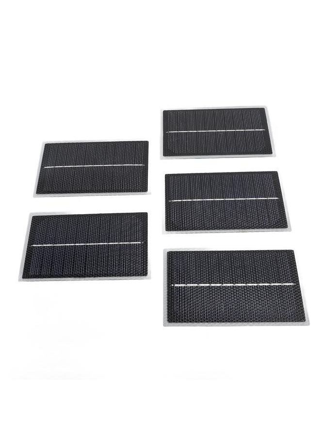 Thoraya 5pcs Small Solar Panels Professional Monocrystalline Silicon DIY Solar Panels Kits for School Science Projects LED Lights Solar Lights 4W  - Image 2