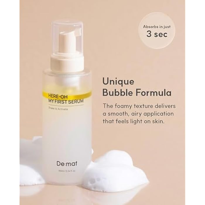 DE:MAF Here-Oh My First Hydrating Serum with Hyaluronic Acid | Facial Serum for Glowing Skin & Skin Barrier Repair | Korean Serum for Dry Skin & Sensitive Skin (5.24 fl oz) - Image 2
