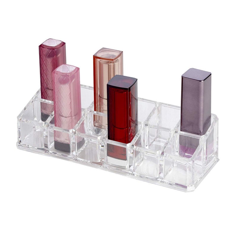 AR Mall 12 Compartment Luxurious Clear Acrylic Makeup Organiser Lipstick Holder Case - Image 5