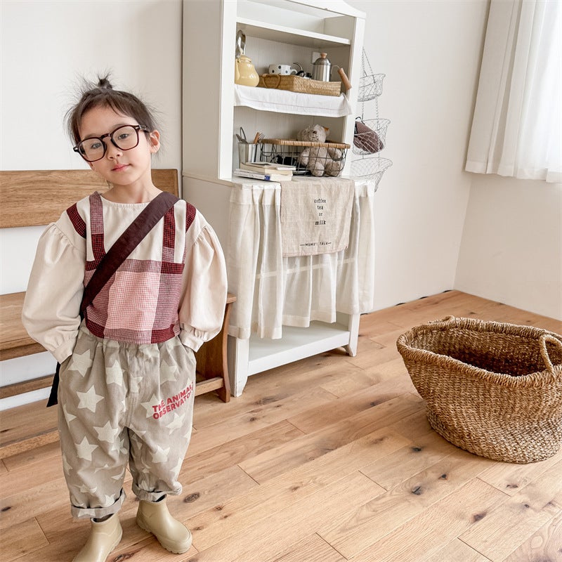 2026 Spring New Children'S Clothing Korean Style Washed Cotton Harem Pants Long Pants Boys And Girls Pants 123521 - Image 4