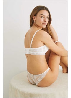 Lace strapless push-up bra