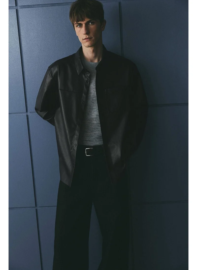 H&M Regular Fit Coated shirt