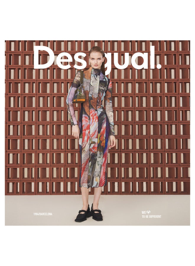 DESIGUAL slim Fit Stretch Printed Outer-stitch Women's Dress - Image 5