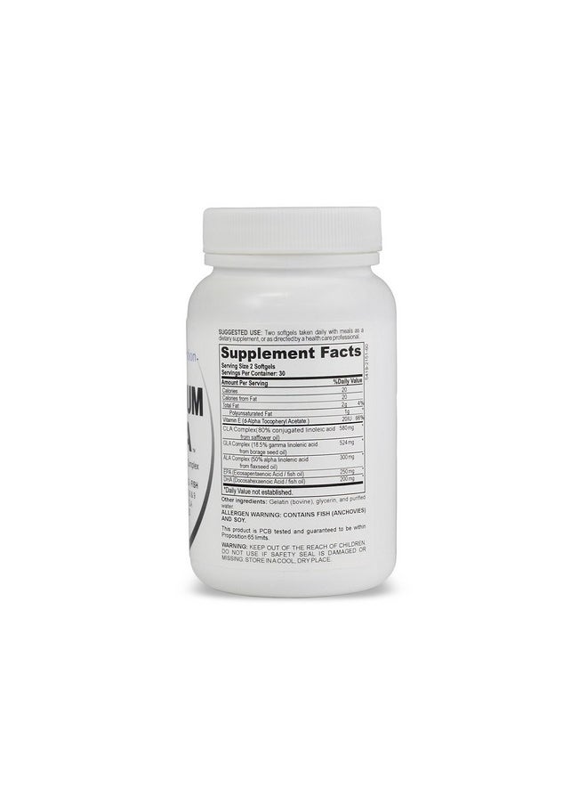 Pride Nutrition - 1 Fish Oil Omega 3 6 9 Efa With Epa Dha Cla Gla Flax & Borage More Than Just Fish Oil Premium Efa 60 Pills Essential Fatty Acids Supplement For Heart Health & Joint Relief - Image 1