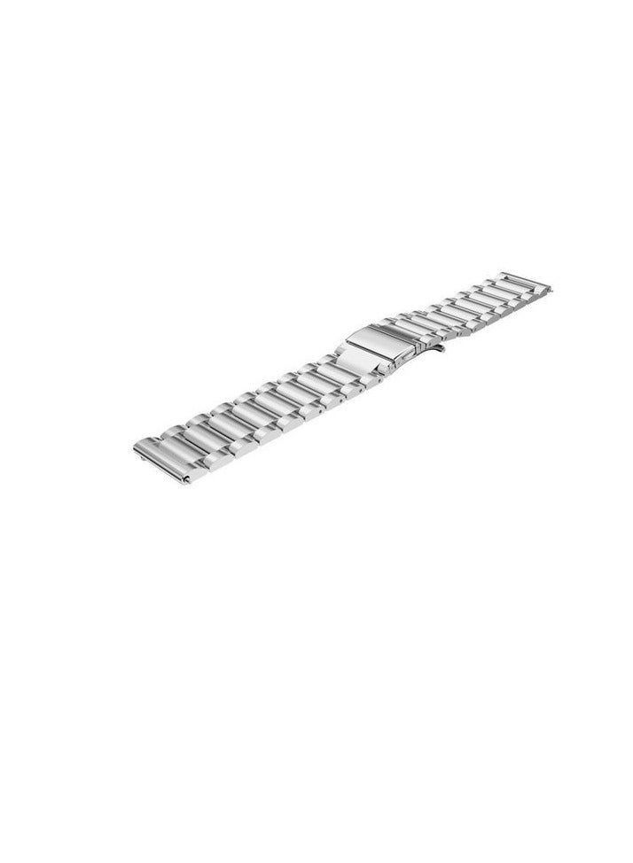 Metal Stainless Steel 22mm Strap For Huawei Watch GT4 Pro/GT4 46mm/GT Runner/Watch 4 Pro/Watch 4 Wristband Strap Replacement Bracelet For Huawei GT 3 46mm/GT 2 Pro  Strap Sport Band Bracelet - Silver - Image 2