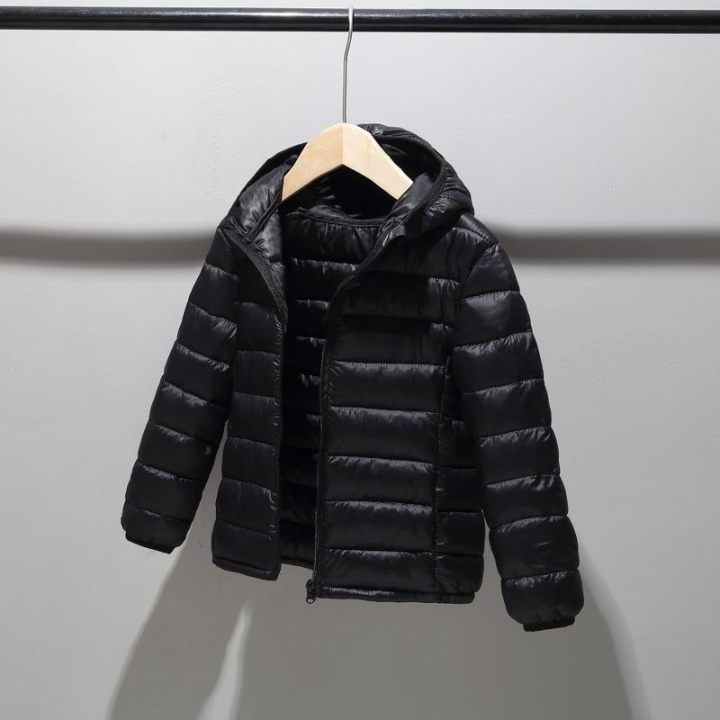 Lightweight Kids Winter Cotton Jacket Black 