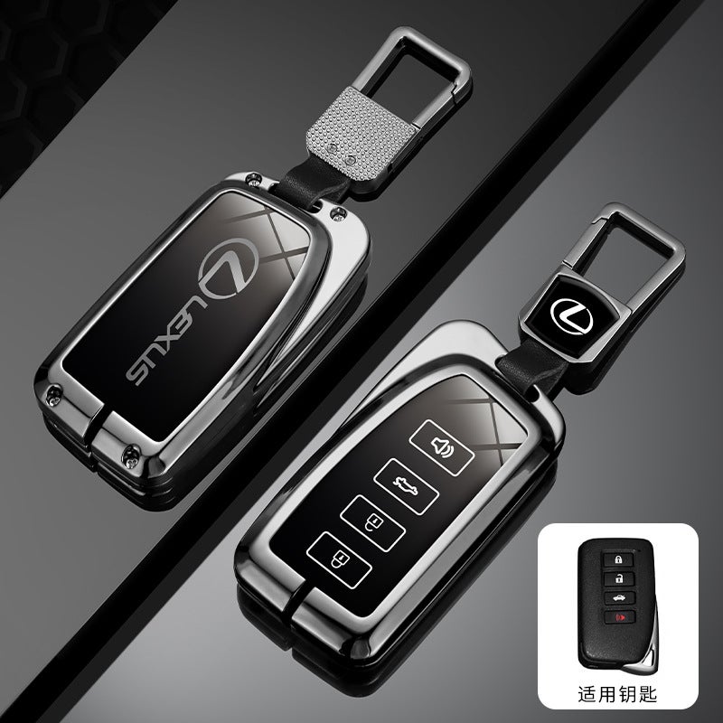 ليكساس غطاء مفتاح معدني فاخر من سبائك الزنك لكزس ES200 ES300h RX350h RX300 NX200 - Image 1