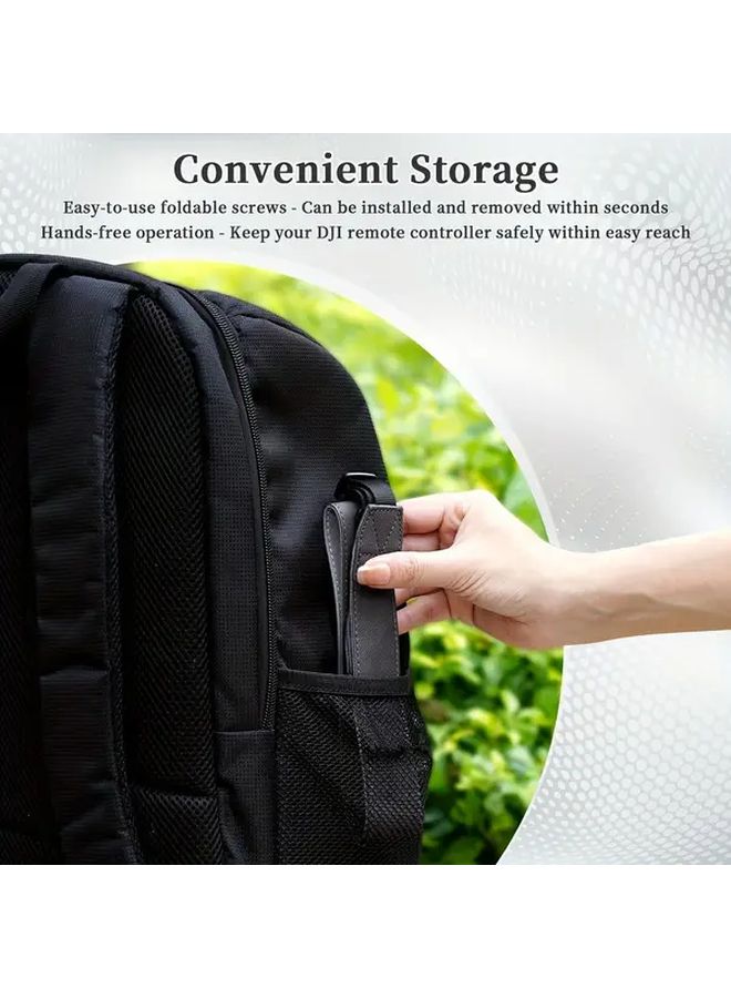 حبل الرفرف DJI المصنوع من الجلد الصناعي الناعم والمتوافق مع Mini 4 Pro وMini 3 وMavic 3 وAir 3S باللون الرمادي الفاتح - Image 5