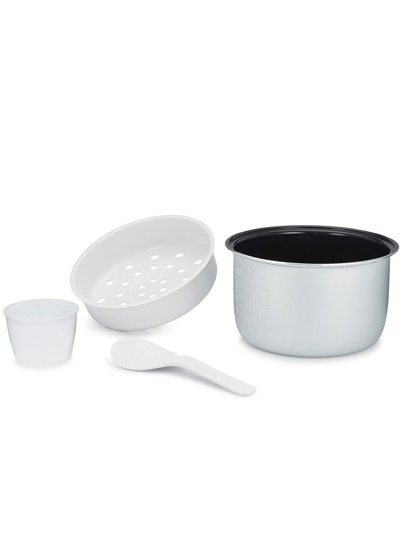 AFRA Rice Cooker | 2.8L Capacity | 1000W Power | High Temperature Protection | Includes Measuring Cup & Spoon | AC 220-240V | 2-Year Warranty - Image 5