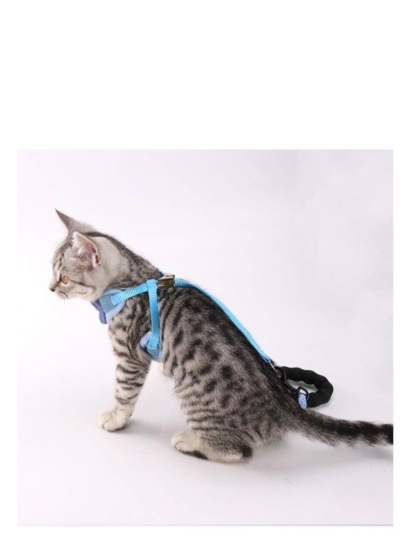SYOSI - Cat Harness, Soft No Pull Cat Harness and Lead Set for Walking, Escape Proof Kitten Vest Harnesses for Small Animals Rabbit Cats, Cool Cat Collar(2 Pack) - Image 1