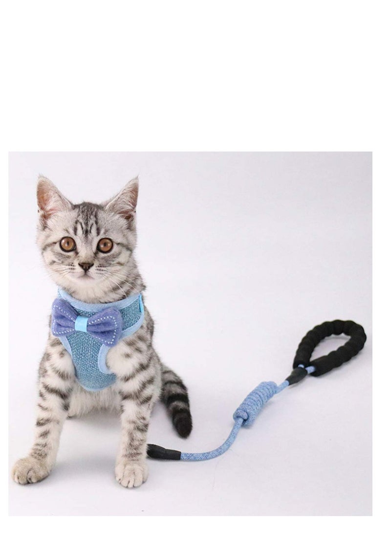 SYOSI - Cat Harness, Soft No Pull Cat Harness and Lead Set for Walking, Escape Proof Kitten Vest Harnesses for Small Animals Rabbit Cats, Cool Cat Collar(2 Pack) - Image 1