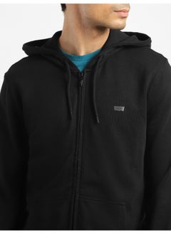 Levi's Men's Solid Black Hooded Sweatshirt  - Image 5