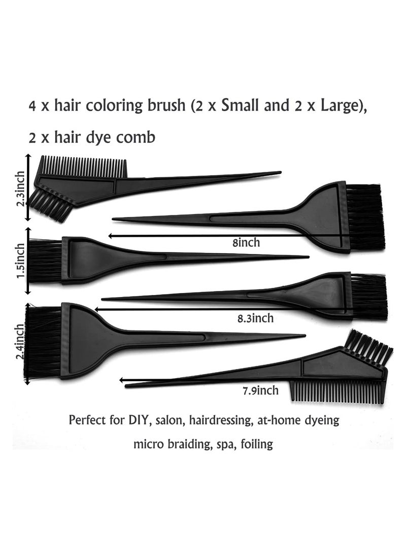 Generic 20 Piece Hair Dye Tool Set with Color Brushes Bowls Gloves and Ear Covers for DIY Salon Hair Coloring - Image 5