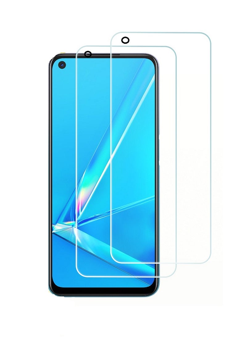 2 Pieces  Tempered Glass Screen Protector Clear Designed For Oppo A92 Full Screen Coverage And Bubble Free - Image 1