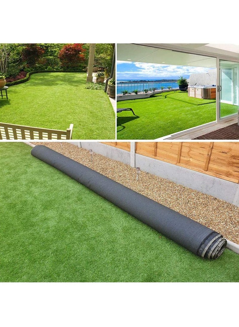 LINGWEI 2x10 Meter Artificial Grass Carpet Green Artificial Grass Turf For Home Outdoor Front Garden Decoration Play Ground Pool Area Backyard Patio Balcony  - Image 4