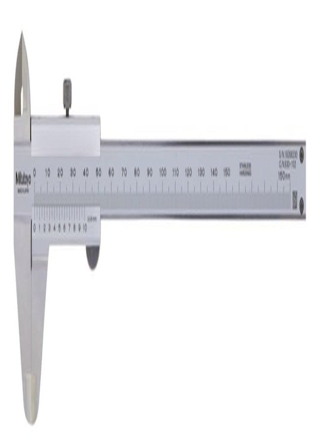 Mitutoyo 530-102 Vernier Caliper, Stainless Steel, 0-150mm R - Image 1