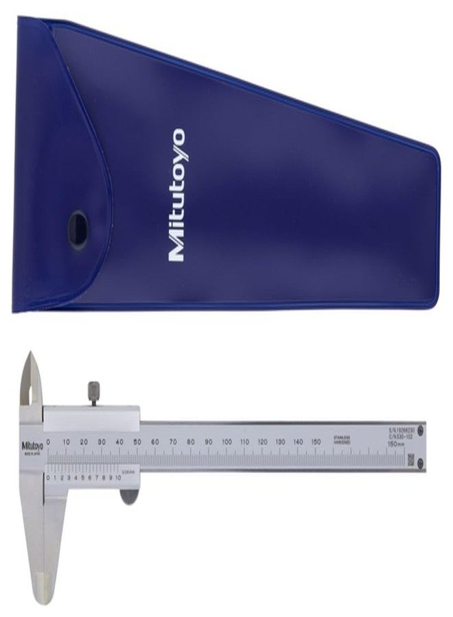 Mitutoyo 530-102 Vernier Caliper, Stainless Steel, 0-150mm R - Image 2