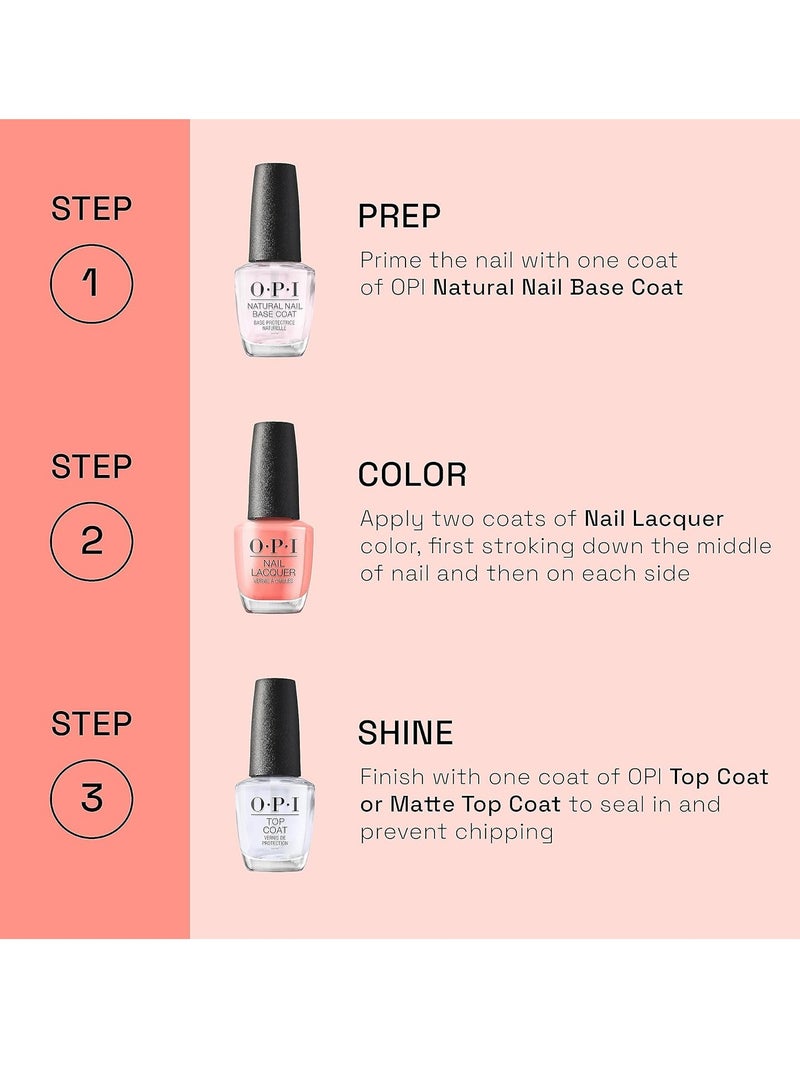 أو بي آي O.P.I طلاء أظافر 15 مل طلاء أظافر يدوم طويلاً ومقاوم للتشقق - Image 4