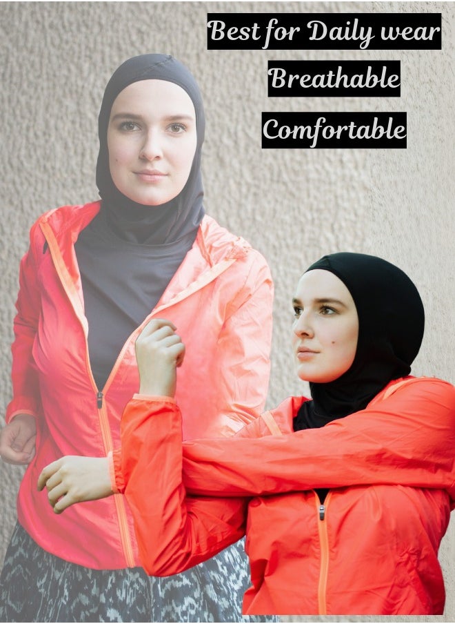 Generic Premium Quality Stretchable Scarf Hijab for women, Scarf Hijab for Girls, Umrah & Hajj Scarf Hijab, Scarf Hijab for fashion wear, Standard size fit to all, Scarf Hijab for Religious Events, Islamic Under scarf Hijab  - Image 4