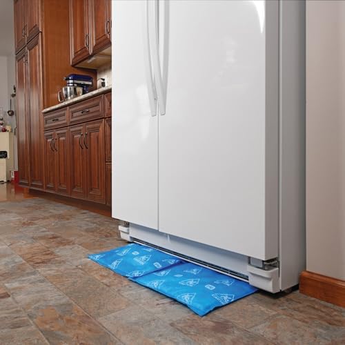 PIG Super Water Absorbent Pad | High-Visibility | Absorb & Lock | 10 Pack | 14" W x 14" L | Blue | PM50429-BL - Image 3